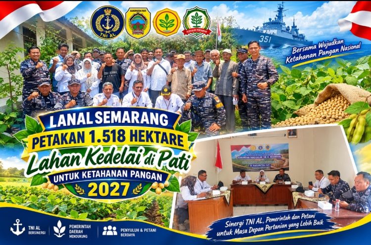 Kayen Jadi Sasaran Program Kedelai TNI AL, 1.518 Hektare Lahan Dipetakan