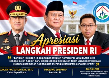 RPPAI Pusat Apresiasi Langkah Presiden RI Usulkan Komjen Pol. Suyudi Jadi Calon Kapolri