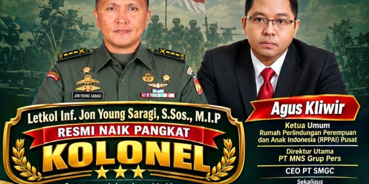 Kolonel Inf. Jon Young Saragi Naik Pangkat, Agus Kliwir : Semoga Amanah dan Selalu Dekat Rakyat