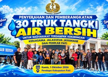 30 Truk Tangki Air Bersih, Edy Waluyo : 140 Meluncur Bantuan ke 27 Desa