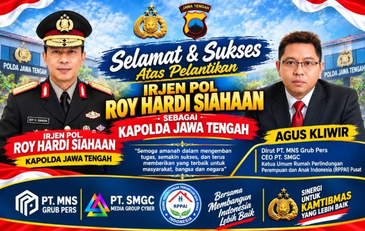 Irjen Pol Roy Hardi Siahaan Resmi Jadi Kapolda Jawa Tengah, Agus Kliwir Sampaikan Ucapan Selamat