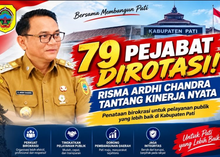 79 Pejabat Dirombak, Plt Bupati Pati Tantang Kinerja Nyata