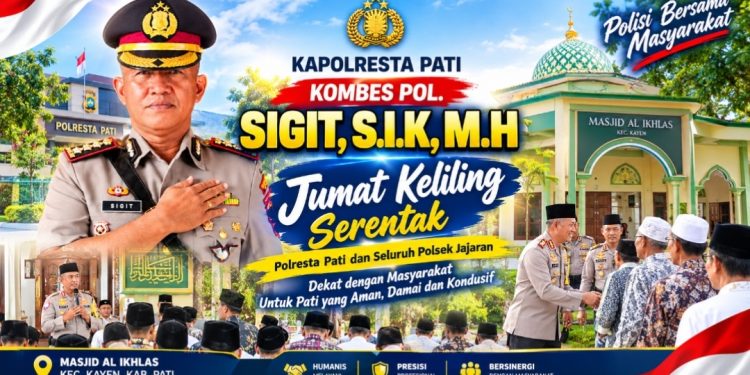 Kapolresta Pati Gerakkan Jumat Keliling Serentak, Polisi Hadir Menyapa