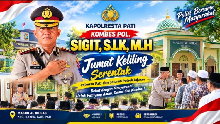 Kapolresta Pati Gerakkan Jumat Keliling Serentak, Polisi Hadir Menyapa